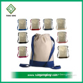 Recyclable screen printing cotton drawstring bag